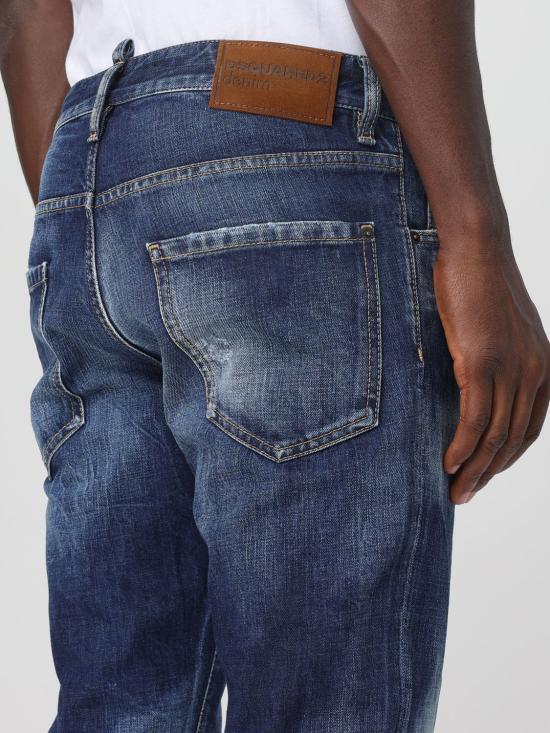 25FW 디스퀘어드2 데님 팬츠 S71LB1646D30011 470 Navy - DSQUARED2