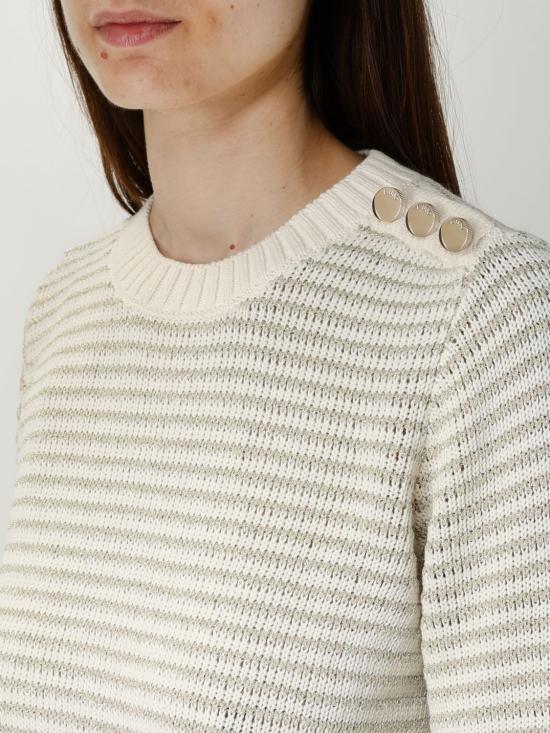 25FW 리우조 스웨터 UF5275MA016 04120 White - LIU JO