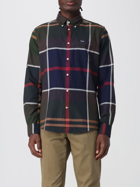 25FW 바버 긴팔 셔츠 MSH4980 TN51 Blue 1