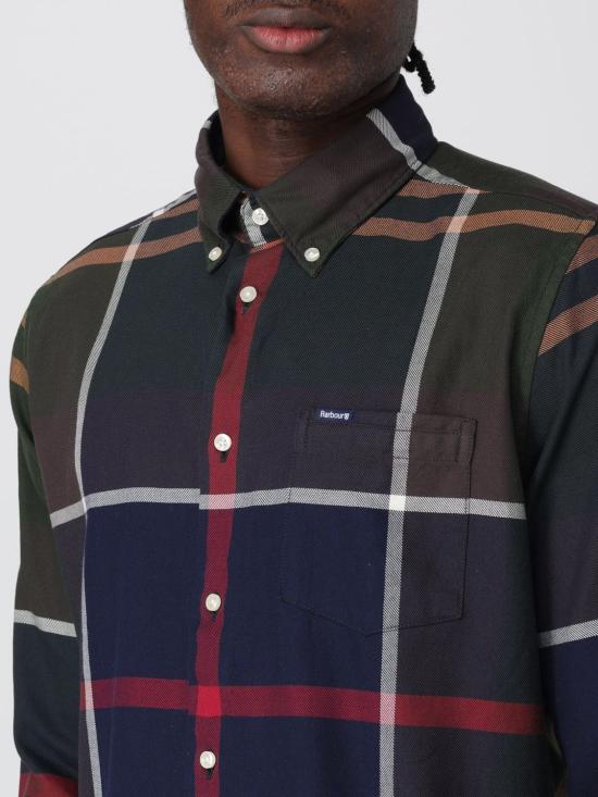 25FW 바버 긴팔 셔츠 MSH4980 TN51 Blue 1 - BARBOUR