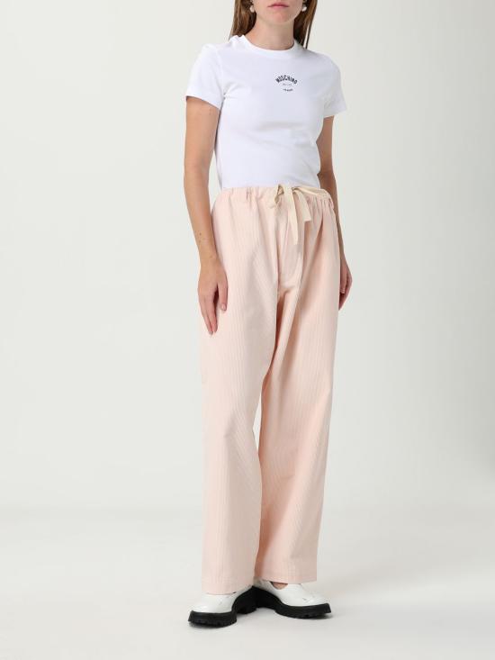 25FW 모스키노 반팔 티셔츠 07078236 1001 White - MOSCHINO