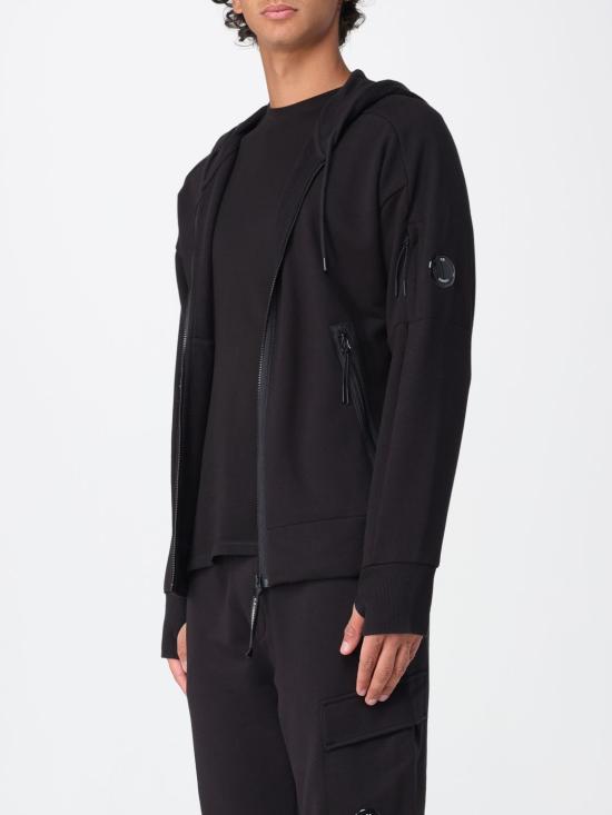 25FW 씨피 컴퍼니 집업 니트 RCCMSS716A005086W 999 Black - C.P. COMPANY