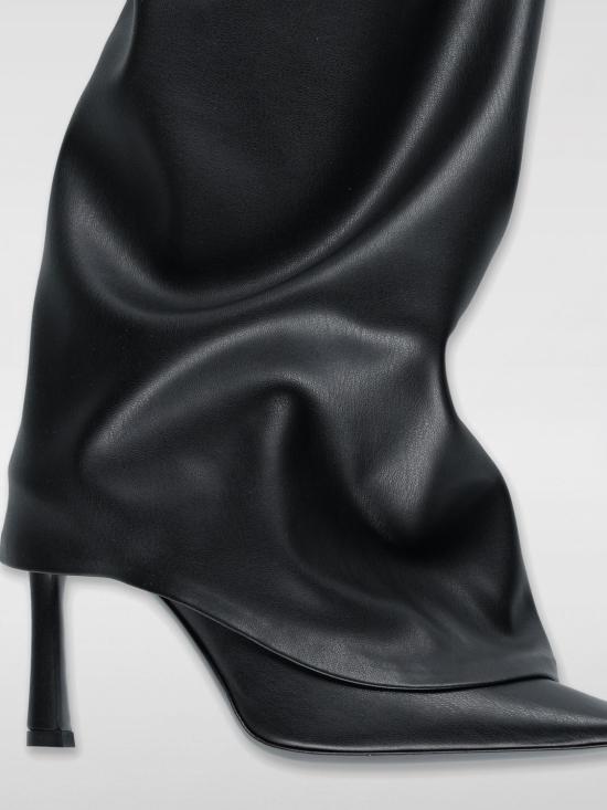 25FW 디 아티코 뮬/슬리퍼 WSH00872PUR003AA 100 Black - THE ATTICO