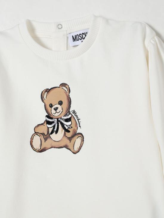 25FW [키즈] 모스키노 점프수트 MDV0CWLDA16 10063 White - MOSCHINO