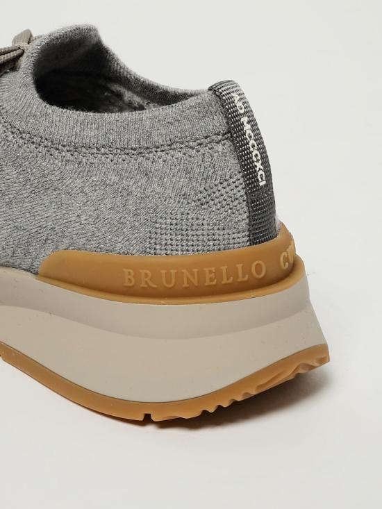 25FW 브루넬로 쿠치넬리 스니커즈 MZUWLBO253 CYM46 Grey - BRUNELLO CUCINELLI