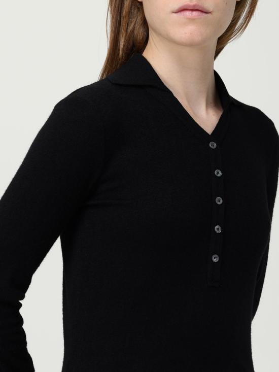 25FW 돈답 폴로 티셔츠 DS055JS0308DXXX 999 Black - DONDUP