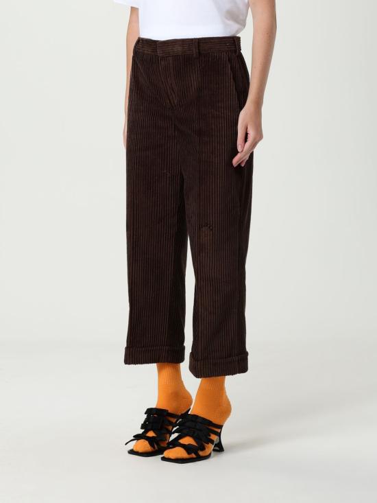 25FW 모스키노 스트레이트 팬츠 03205519 103 Brown - MOSCHINO