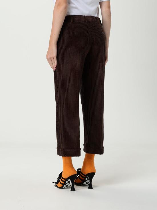 25FW 모스키노 스트레이트 팬츠 03205519 103 Brown - MOSCHINO