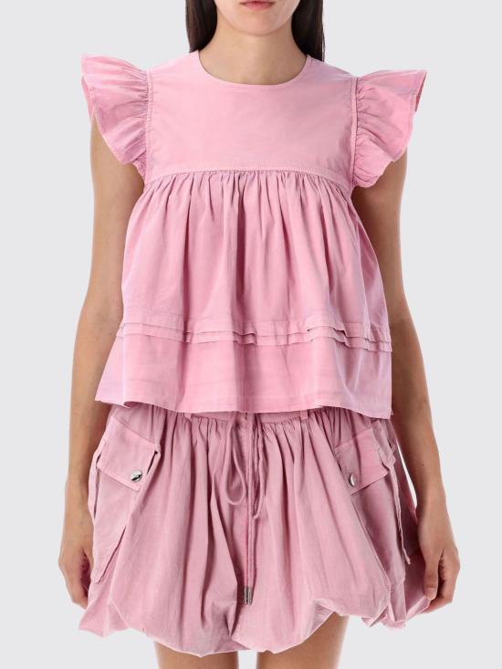 25FW 가니 블라우스 W0879 038 Violet