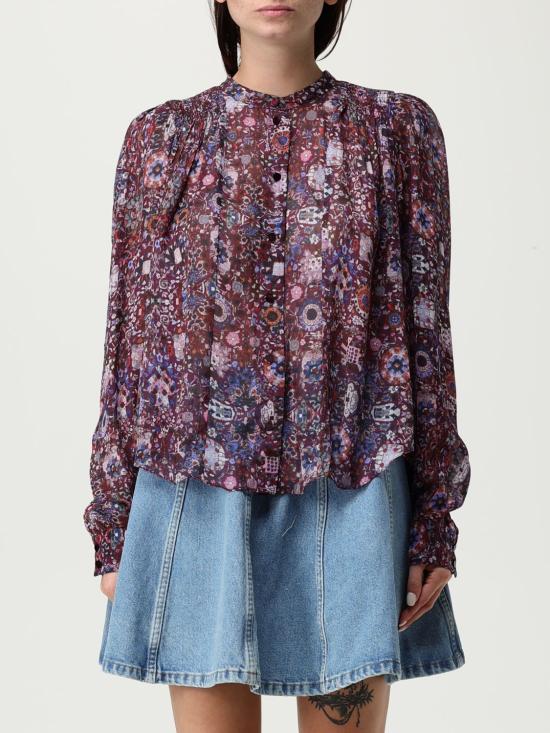 25FW 이자벨마랑에뚜왈 블라우스 HT0189FAC3J01E 86PM Plum