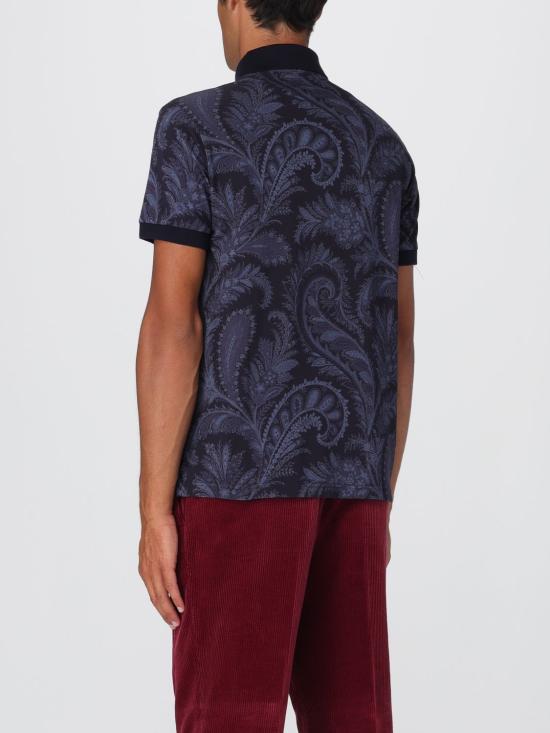 25FW 에트로 폴로 티셔츠 MRMD0004AK930 X0883 Navy - ETRO