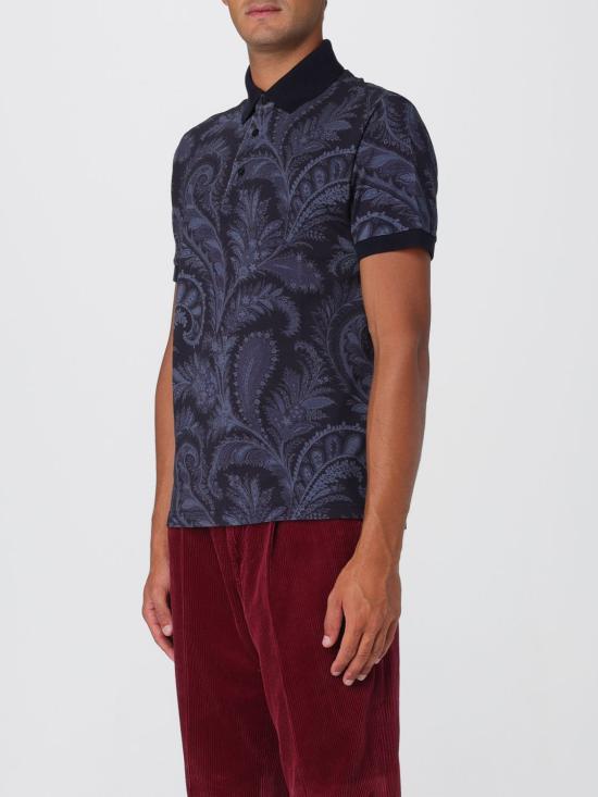 25FW 에트로 폴로 티셔츠 MRMD0004AK930 X0883 Navy - ETRO