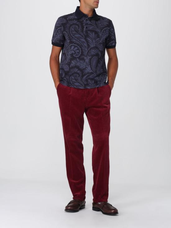 25FW 에트로 폴로 티셔츠 MRMD0004AK930 X0883 Navy - ETRO