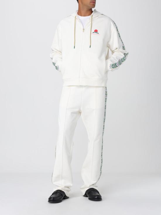 25FW 카사블랑카 긴팔 티셔츠 MPF25JTP392 01 White - CASABLANCA