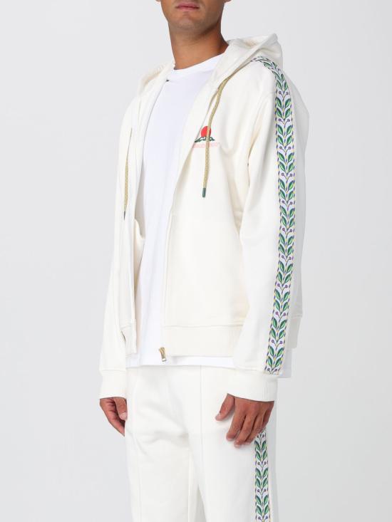 25FW 카사블랑카 긴팔 티셔츠 MPF25JTP392 01 White - CASABLANCA