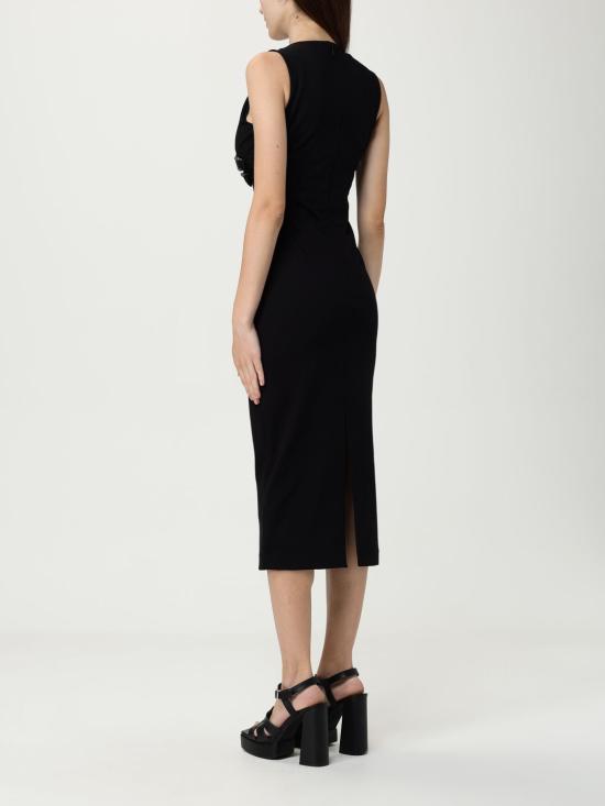 25FW 베르사체 미디 원피스 79HAO908J0092 899 Black - VERSACE