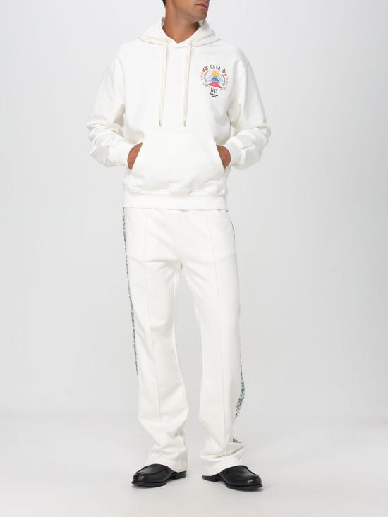 25FW 카사블랑카 트레이닝/조거 팬츠 MPF25JTR278 01 White - CASABLANCA