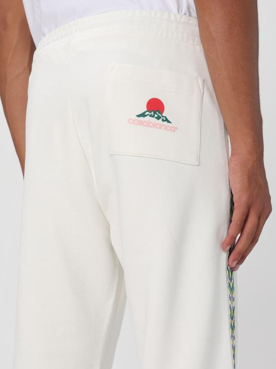 25FW 카사블랑카 트레이닝/조거 팬츠 MPF25JTR278 01 White - CASABLANCA
