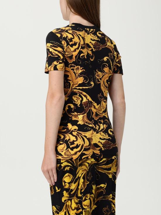 25FW 베르사체 반팔 티셔츠 79HAH608JS504 G89 Black - VERSACE