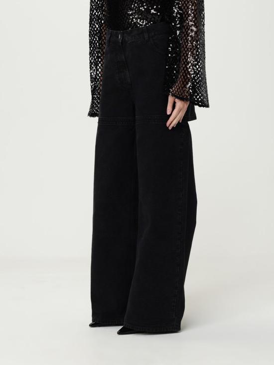 25FW 디 아티코 데님 팬츠 251WCP00277DDD108AA 100 Black - THE ATTICO