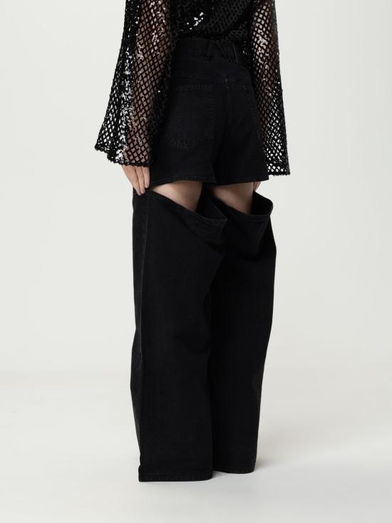 25FW 디 아티코 데님 팬츠 251WCP00277DDD108AA 100 Black - THE ATTICO