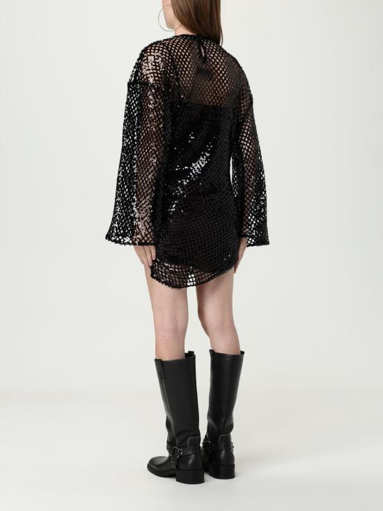 25FW 디 아티코 숏 원피스 251WCA00453PLL009AA 100 Black - THE ATTICO