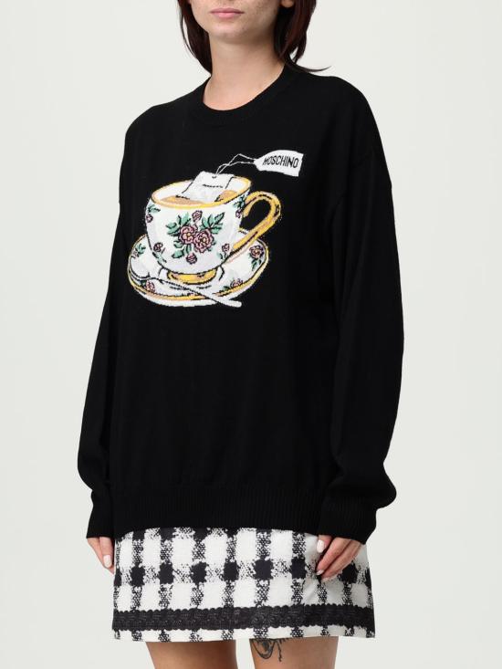 25FW 모스키노 스웨터 09385500 3555 Black - MOSCHINO