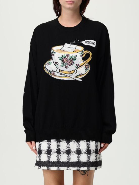 25FW 모스키노 스웨터 09385500 3555 Black