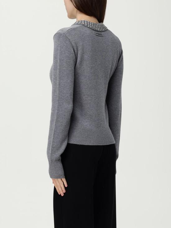 25FW 핑코 폴로 티셔츠 105530A2S4 II2 Charcoal - PINKO