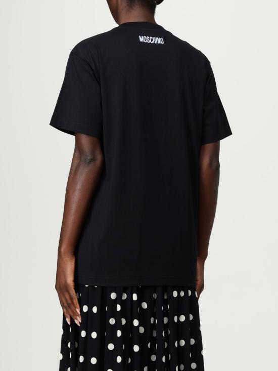 25FW 모스키노 반팔 티셔츠 07045441 1001 Black - MOSCHINO