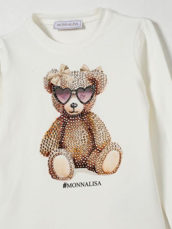 25FW [키즈] 모나리자 티셔츠 19F6166003 0001 Yellow Cream - MONNALISA