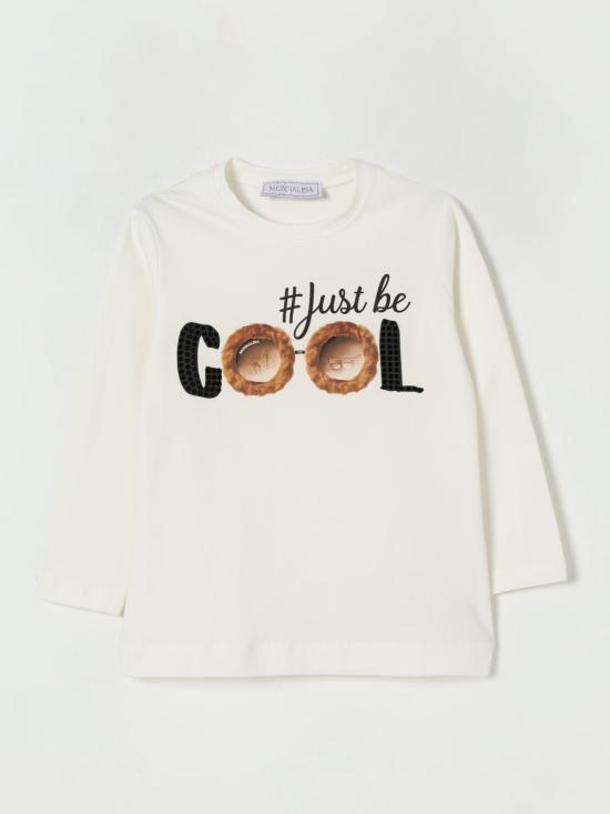 25FW [키즈] 모나리자 티셔츠 19F6146003 0001 Yellow Cream