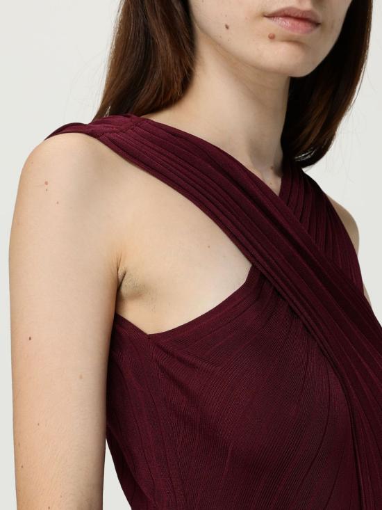 25FW 트윈셋 민소매 티셔츠 252TP3161 12367 Burgundy - TWINSET