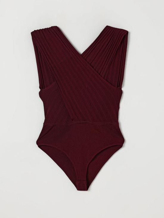 25FW 트윈셋 민소매 티셔츠 252TP3161 12367 Burgundy - TWINSET