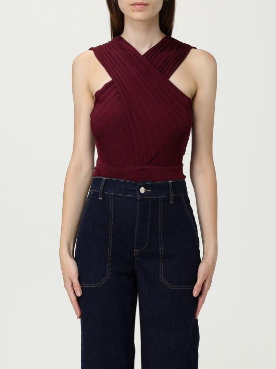 25FW 트윈셋 민소매 티셔츠 252TP3161 12367 Burgundy