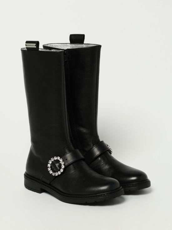 25FW [키즈] 모나리자 슈즈 87F0076713 0050 Black - MONNALISA