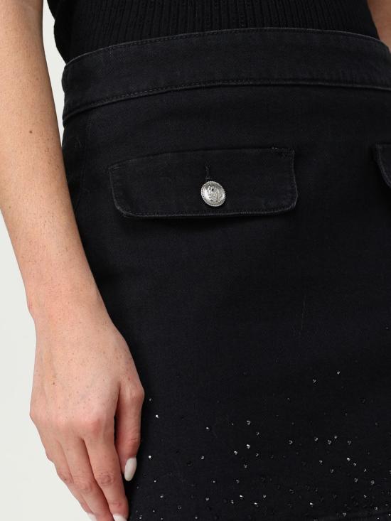 25FW 리우조 숏 스커트 UF5122DS025 87432 Black - LIU JO