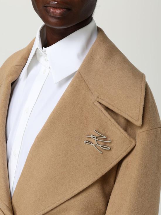 25FW 칼라거펠트 코트 A3W15010 1LG Camel - KARL LAGERFELD