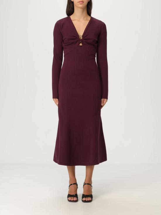 25FW 트윈셋 롱 원피스 252TP3140 05609 Burgundy