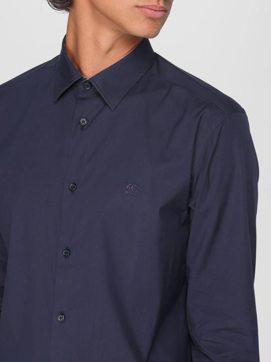 25FW 버버리 스트레치 코튼 셔츠  8071800 Navy - BURBERRY