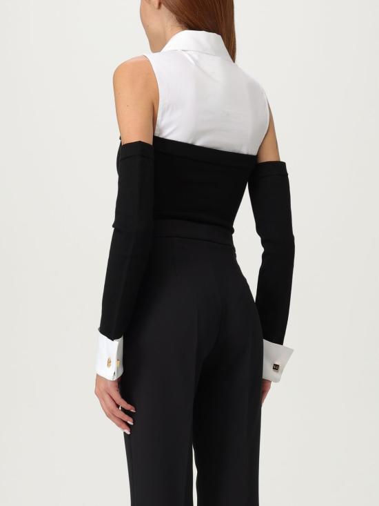 25FW 엘리자베타프랜치 민소매 티셔츠 BK74T 222 Black - ELISABETTA FRANCHI