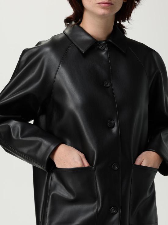 25FW 막스마라 가죽 자켓 2526916067600 004 Black - MAX MARA