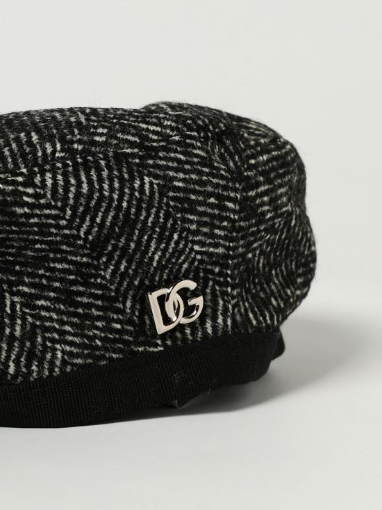 25FW [키즈] 돌체앤가바나 모자 LB5H43FCZAF S8030 Black - DOLCE & GABBANA