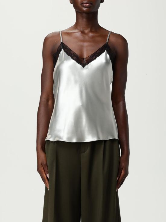 25FW 알베르타 페레티 민소매 티셔츠 08096627 1483 Ice