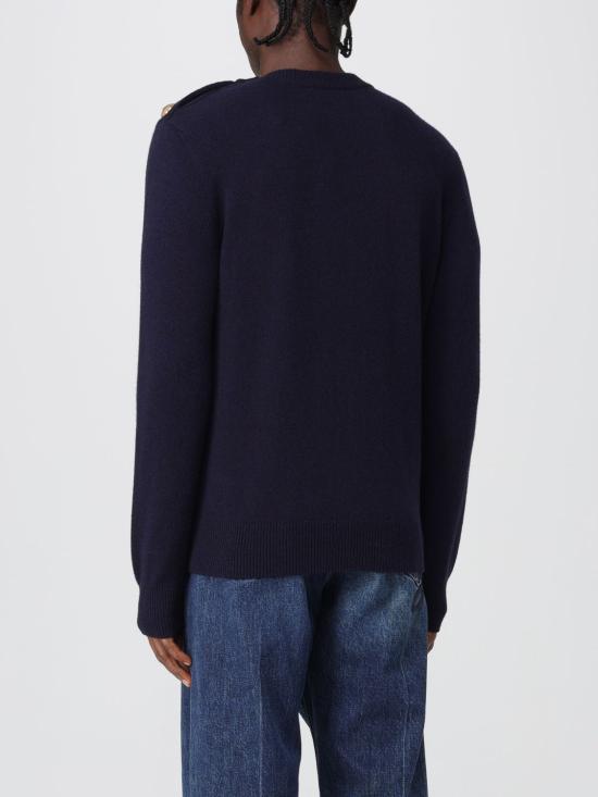 25FW 발망 스웨터 FH1KD010KI87 6AJ Navy - BALMAIN