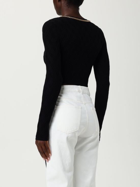 25FW 엘리자베타프랜치 스웨터 MK29B 110 Black - ELISABETTA FRANCHI