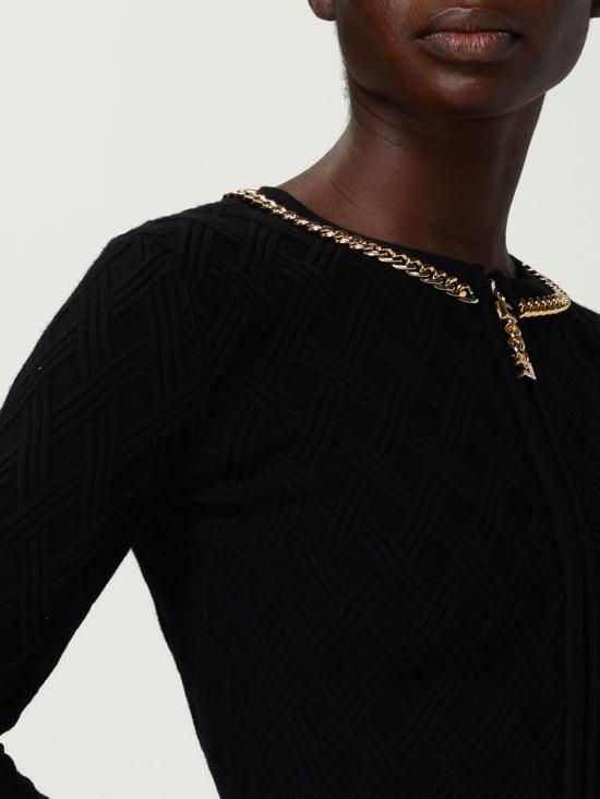 25FW 엘리자베타프랜치 스웨터 MK29B 110 Black - ELISABETTA FRANCHI