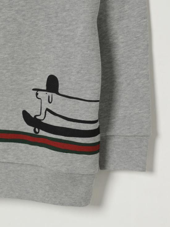 25FW [키즈] 구찌 풀오버 569693XJHCA 1183 Grey - GUCCI