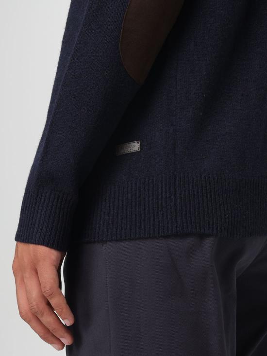 25FW 바버 터틀넥 MKN0585 NY91 Blue - BARBOUR