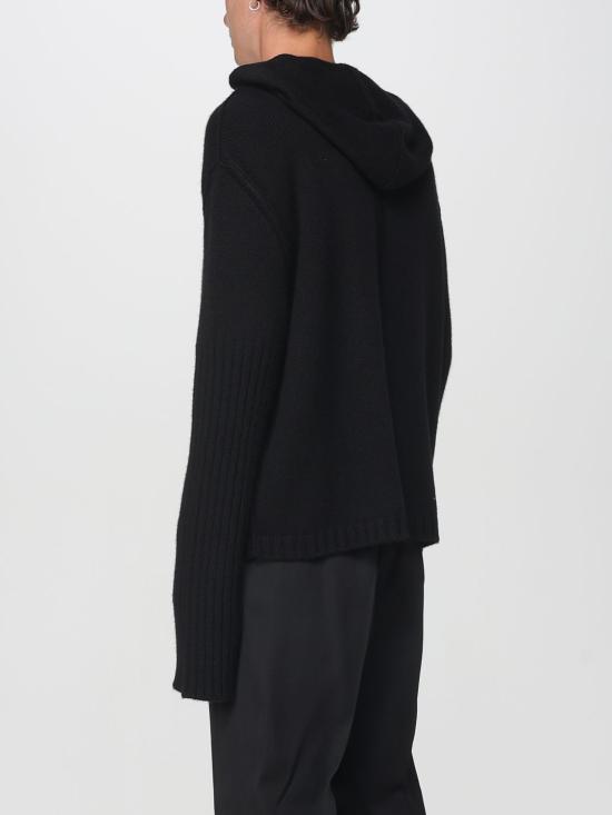 25FW 릭 오웬스 집업 니트 RU02E1666KLWS 09 Black - RICK OWENS